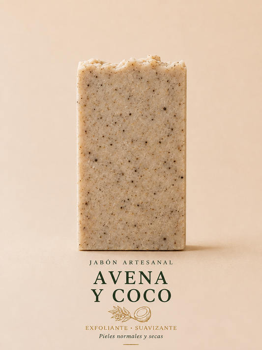 Jabón Artesano de Avena y Coco