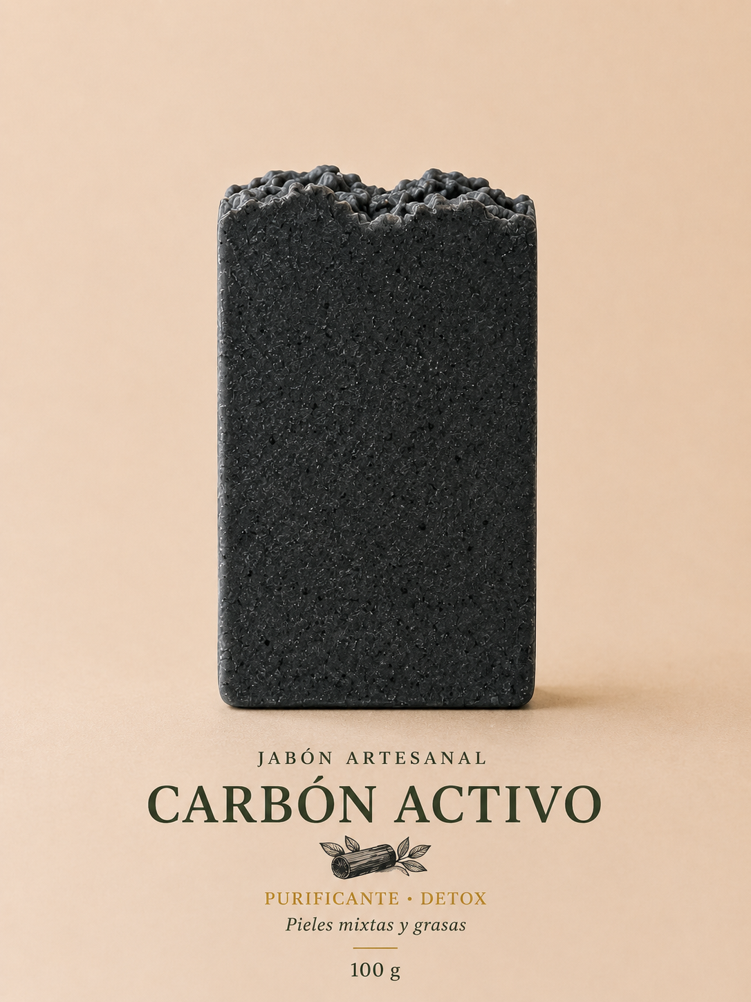 Jabón de carbón activo