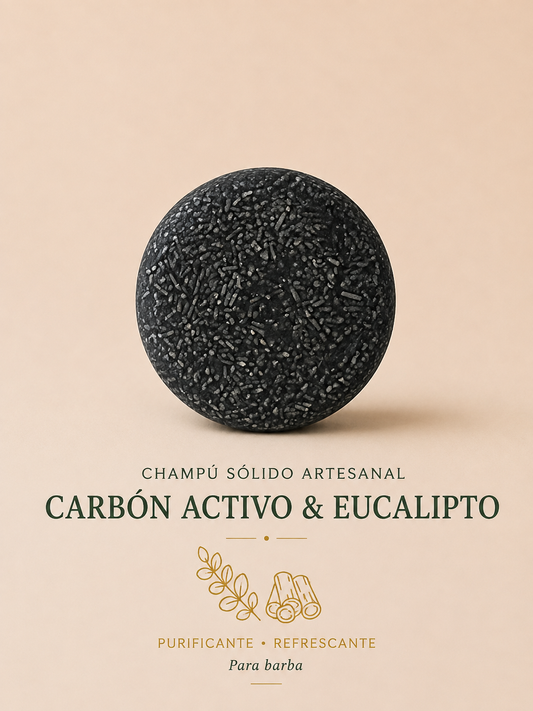 Champú Artesano Carbón Activo y Eucalipto