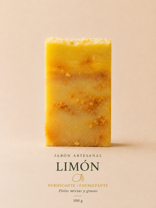Jabón Artesano de Limón con Aceite de Oliva